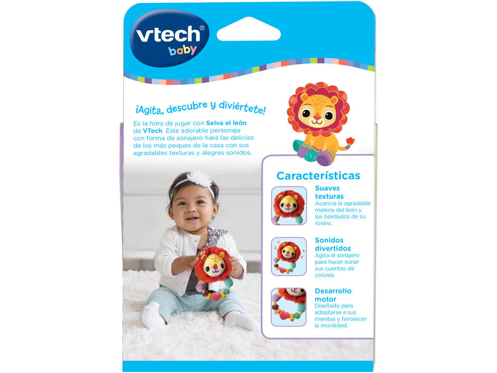 Mi Primer Sonajero de Tela Selva el León Vtech 80-536222