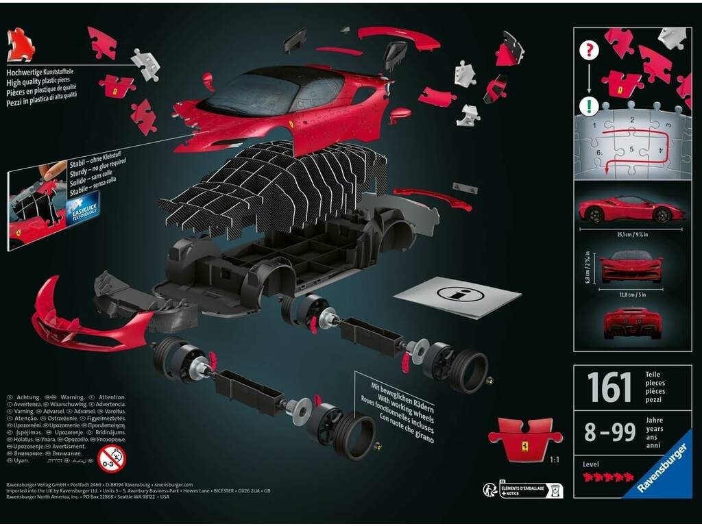 3D Puzzle Ferrari SF90 Stradale