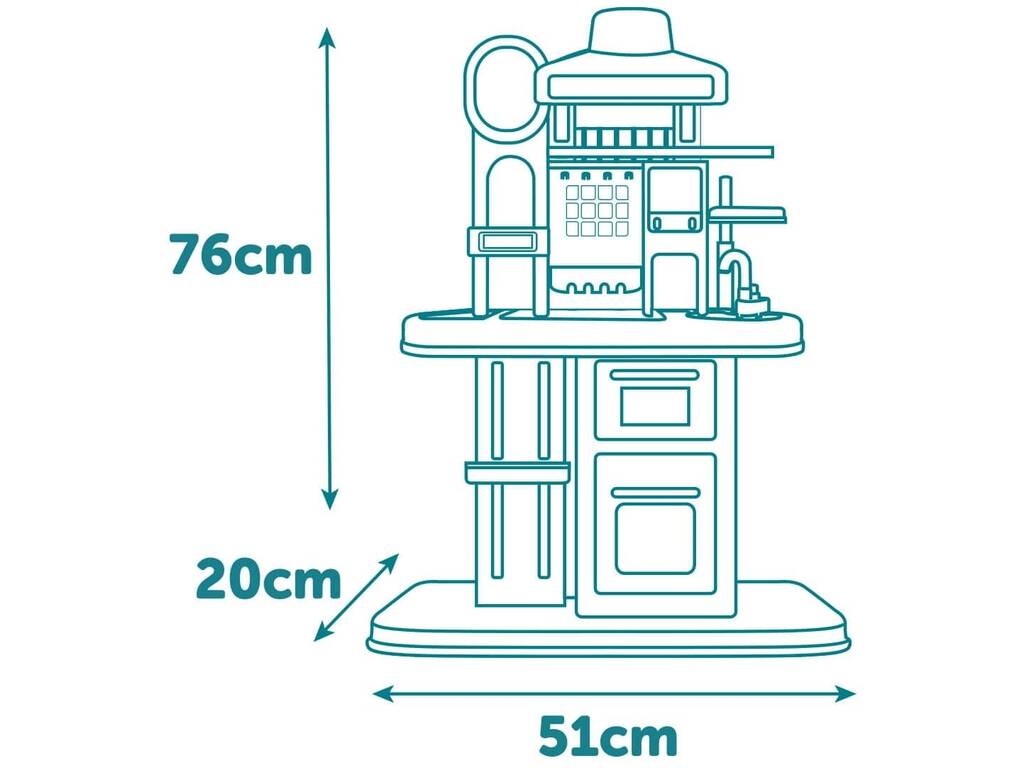 Cocina Deluxe con Grifo de Agua, Luz, Sonidos y Accesorios