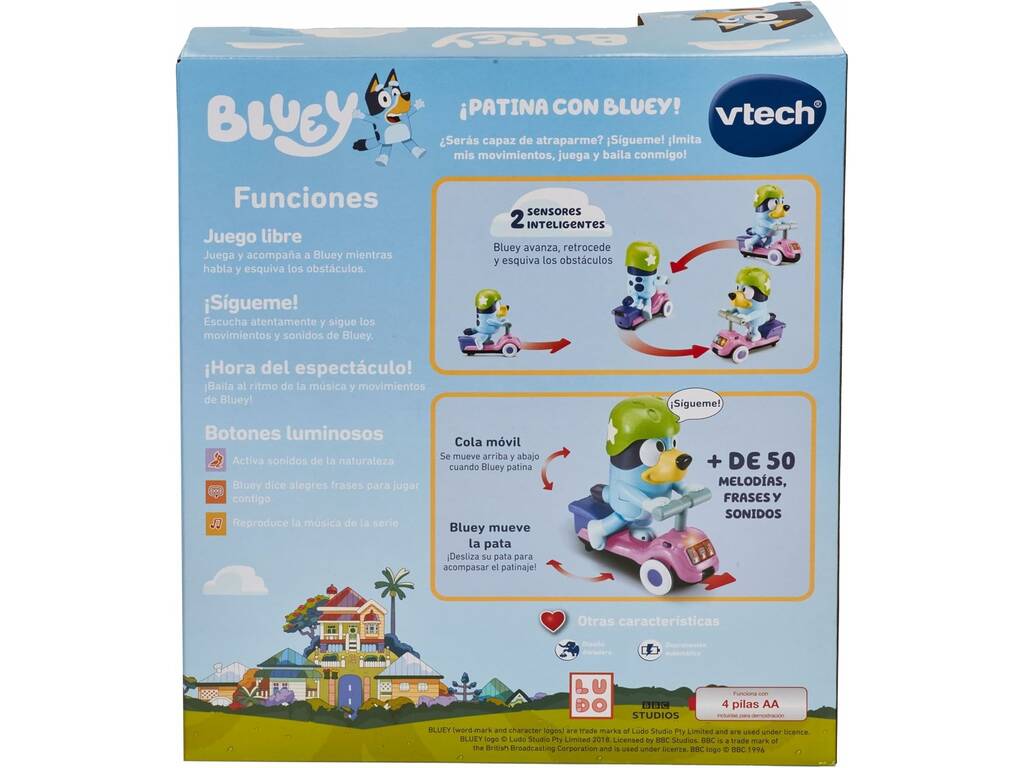 Bluey Moto Scooter Interactiva Vtech 80-563822