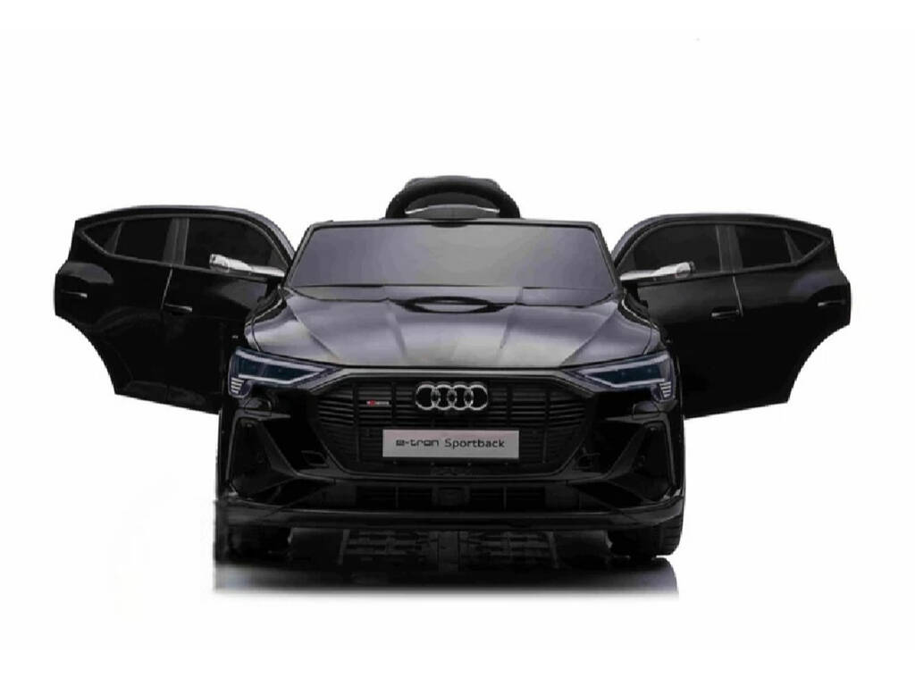 Auto convertibile Audi E-Tron Sportback nera da 12V con telecomando