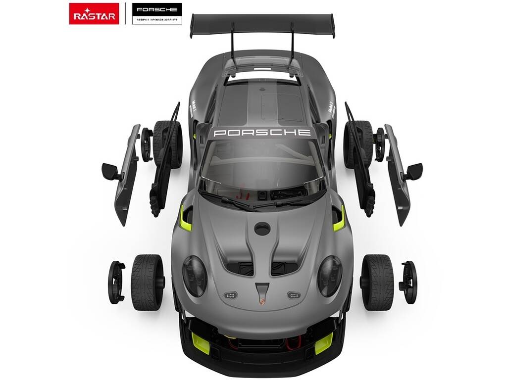 Porsche 911 GT2 RS Clubsport 25 Nera Radiocomandata 1:18 Costruibile con 68 pezzi