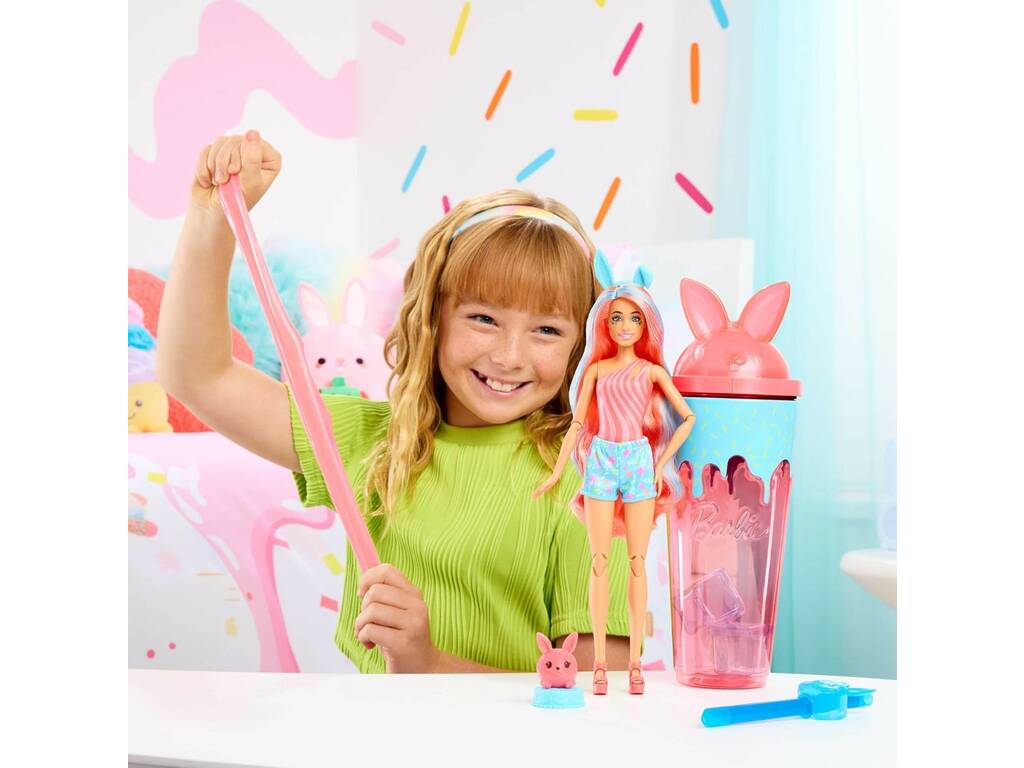 Barbie Pop Reveal Batidos de Animais Boneca, Coelhinho e Acessórios