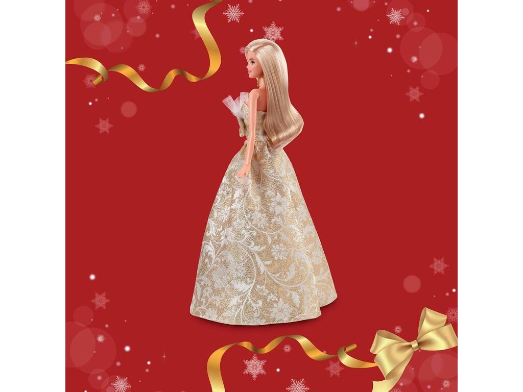 Barbie Signature Muñeca Rubia Holiday Joyeux Noel 2025