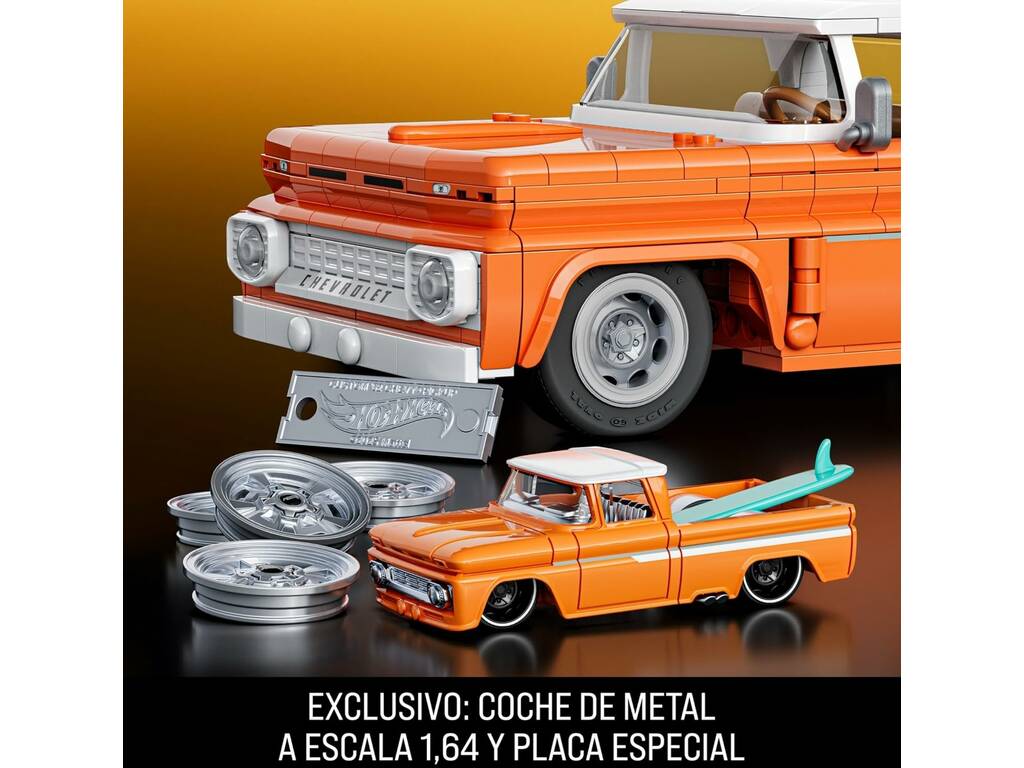 Hot Wheels Speed Series Custom 62 Chevy Pickup de 858 Piezas