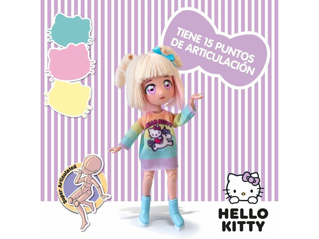 Hello Kitty Super Fans Poupée Licorne Fashion 20 cm