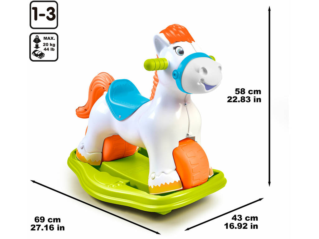 Andador Balancim Ponyfeber 2 em 1