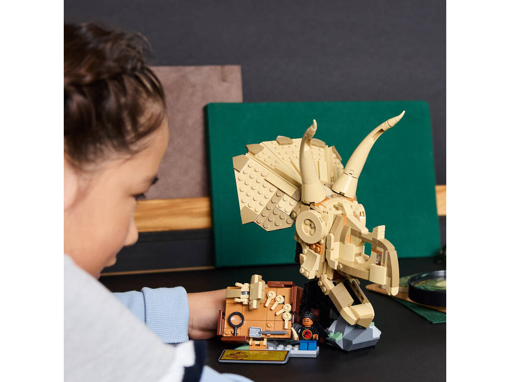 Lego Jurassic World Fossili di Dinosauro: Teschio di Triceratopo