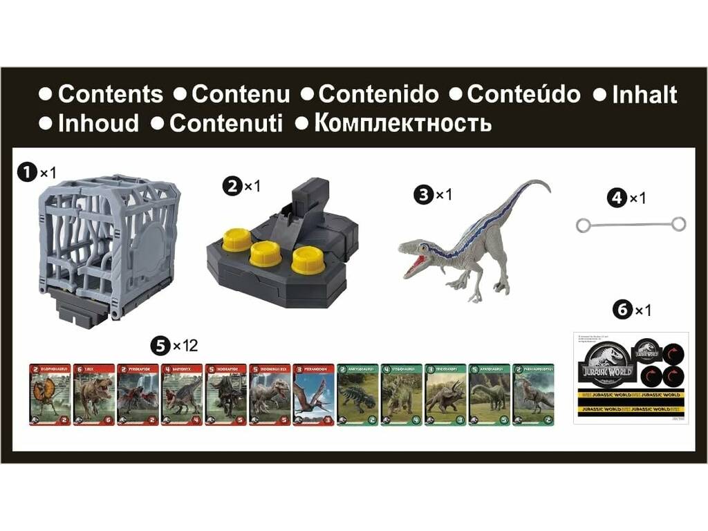 Jeu de casse-cage Jurassic World avec Vélociraptor