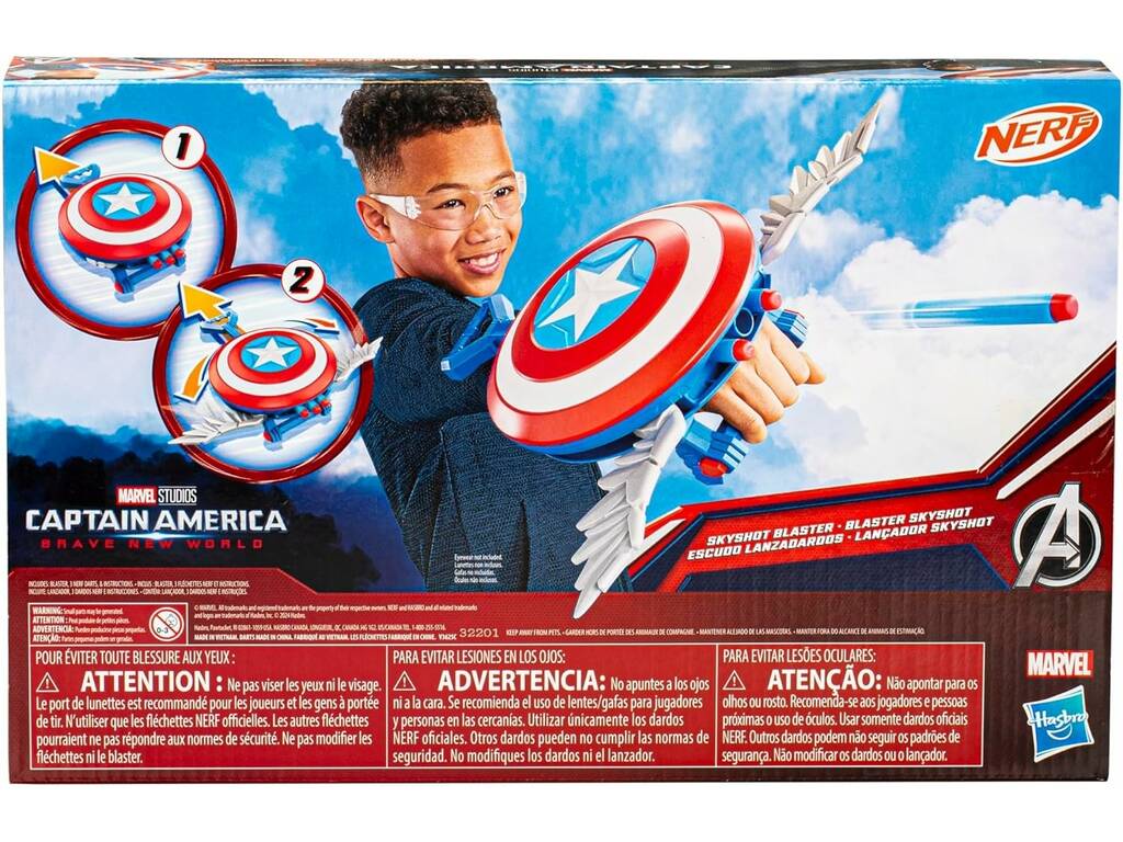 Lanceur de bouclier Nerf Captain America Brave New World