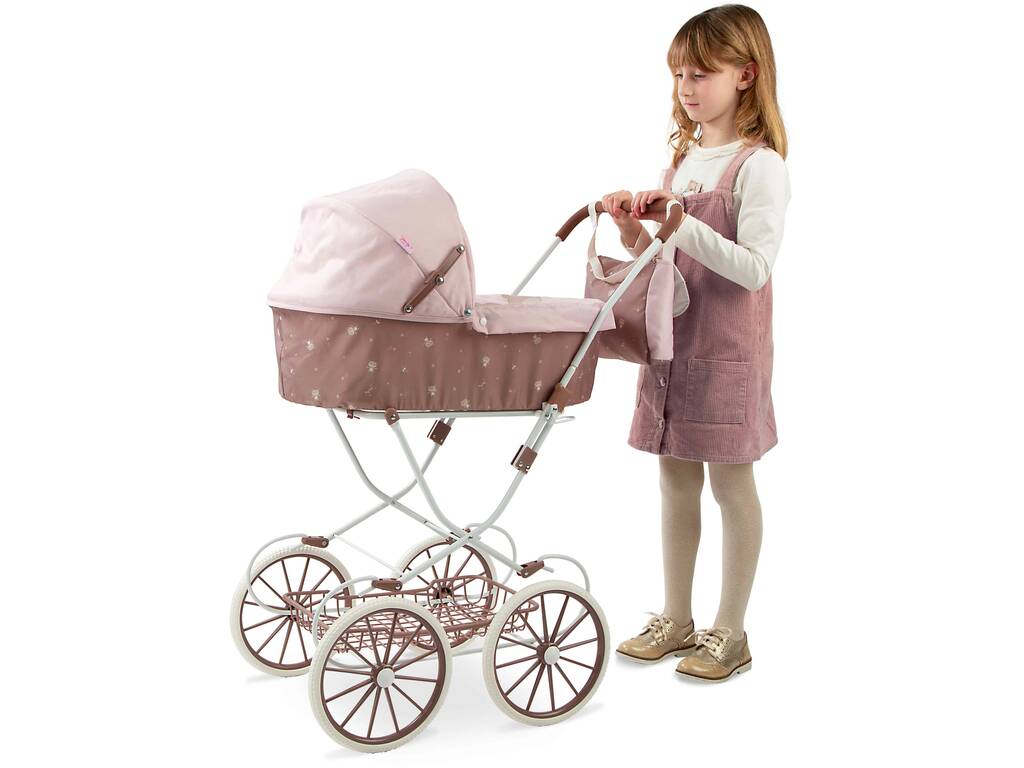 Poussette pour poupées avec capote Bear et sac à main