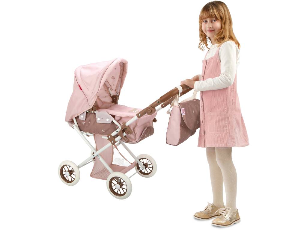 Poussette pour poupées avec capote Bear