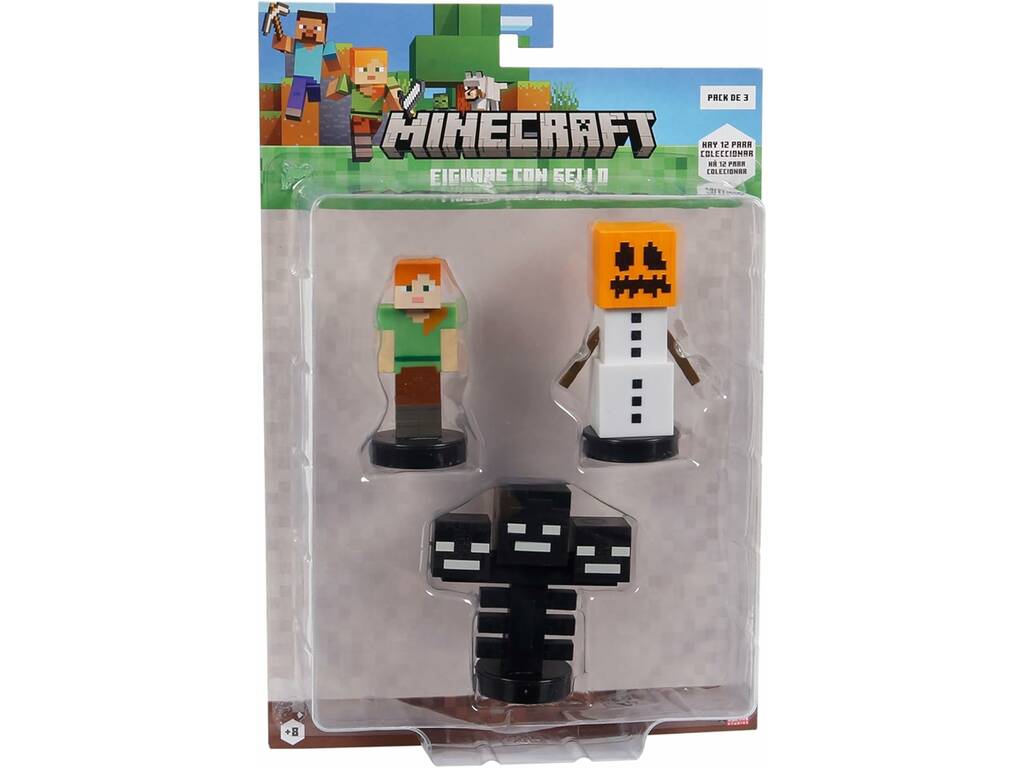 Minecraft - Lot de 3 figurines estampillées