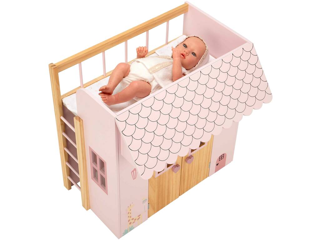 Mon premier lit maison en bois Nature 50 x 50 x 39 cm