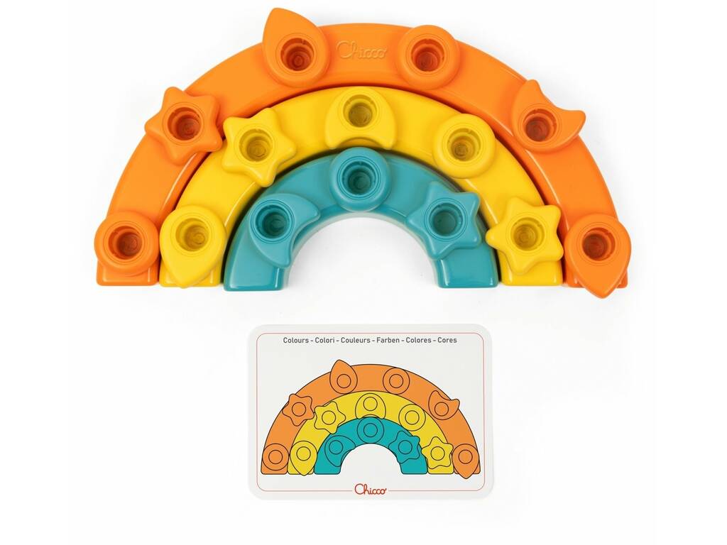 Arc-en-ciel Multiactivités 2 en 1 avec épingles