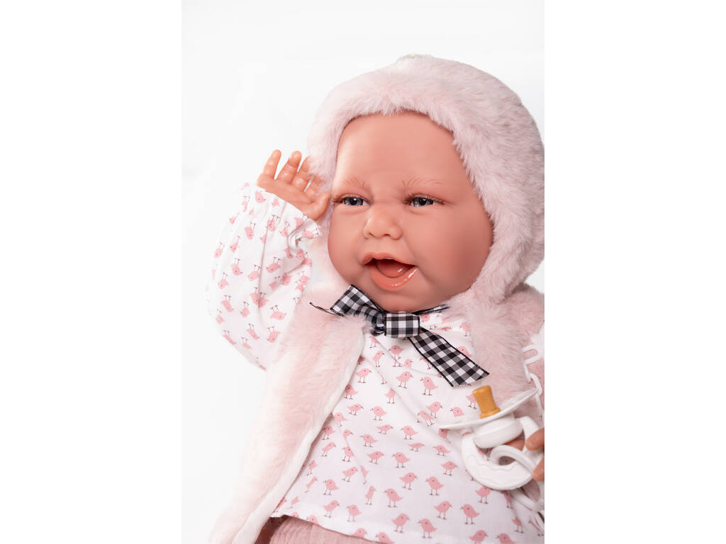 Poupée bébé nouveau-né Carla 42 cm avec gilet