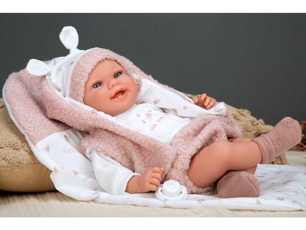 Elegance Newborn Baby Doll Colin 40 cm avec coussin