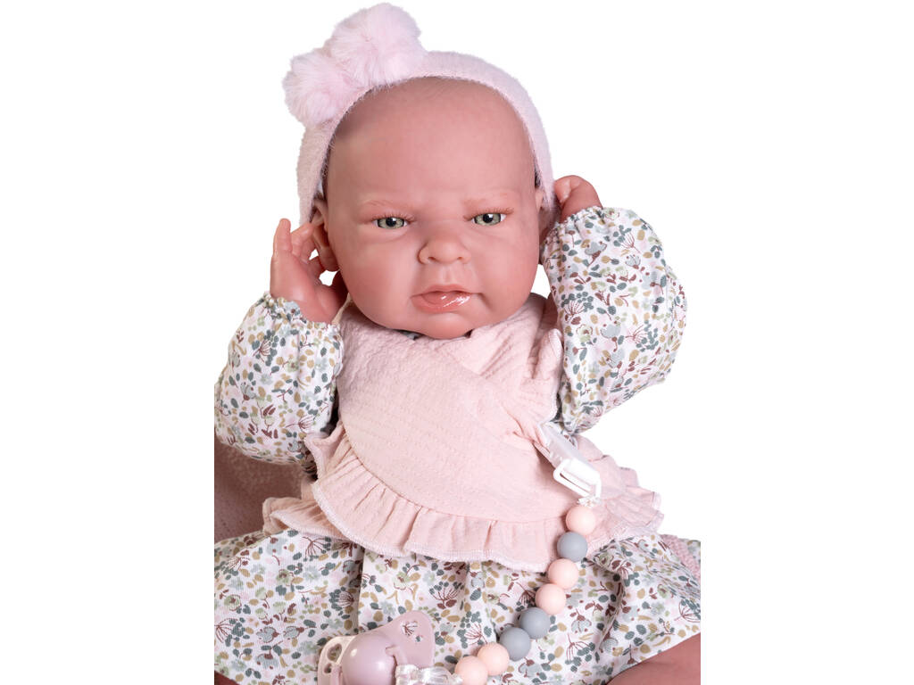 Boneca Bebé Sweet Reborn Lea de 42 cm com Babete Antonio Juan 80327