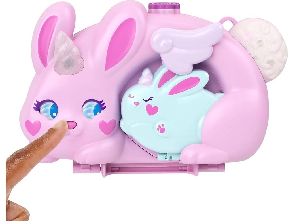 Polly Pocket Trousse 2 en 1 Amusement avec des lapins