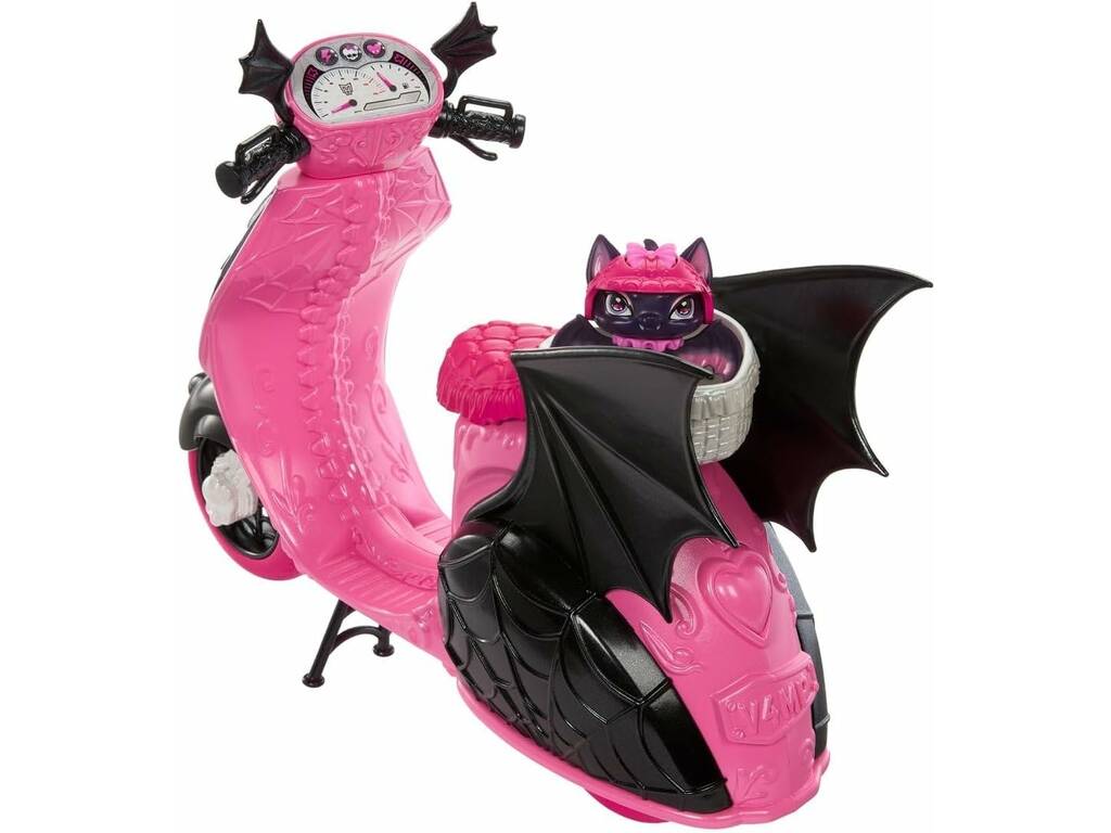 Monster High Draculaura avec scooter Vamptastic
