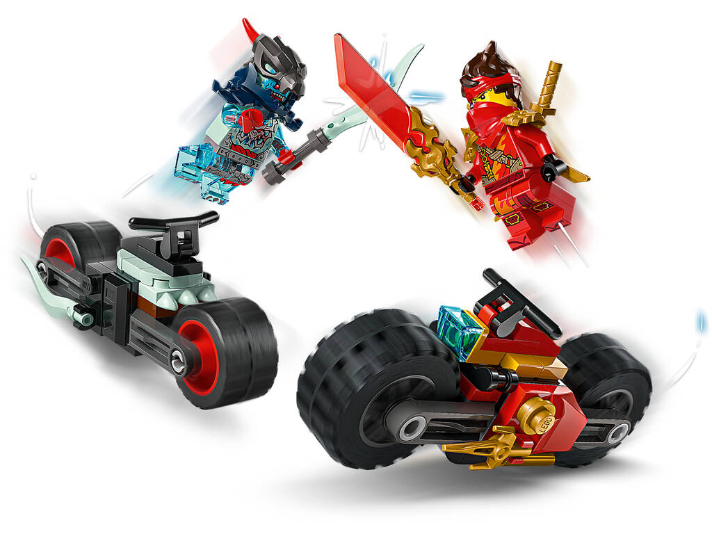 Lego Ninjago course éclair sur moto de Kai