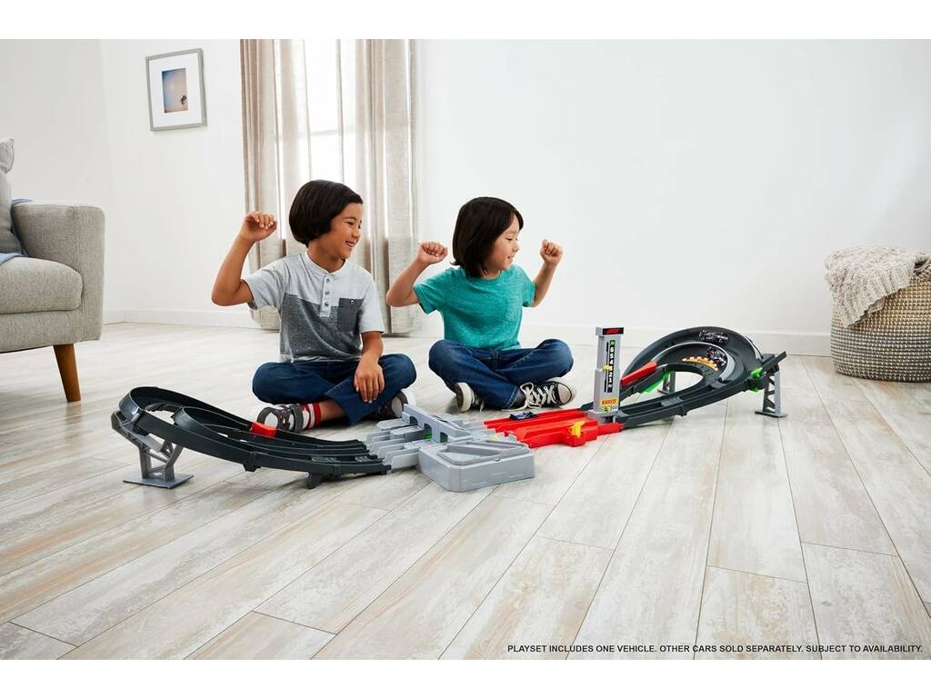 Circuit Hot Wheels Racing Formula 1 Grand Prix avec 3 voitures