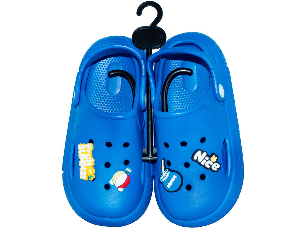 Sabots perforés EVA pour enfants, bleus, taille 22
