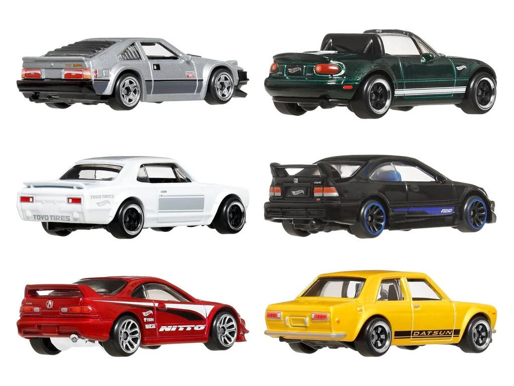 Hot Wheels Premium Silver Series Multipack Exclusivo 6 Coches Streets Of Japan