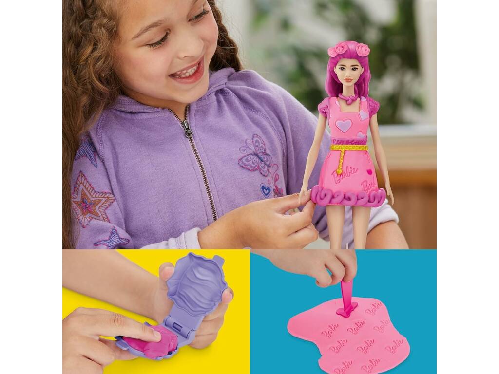 Playdoh Barbie Coeurs et Cheveux