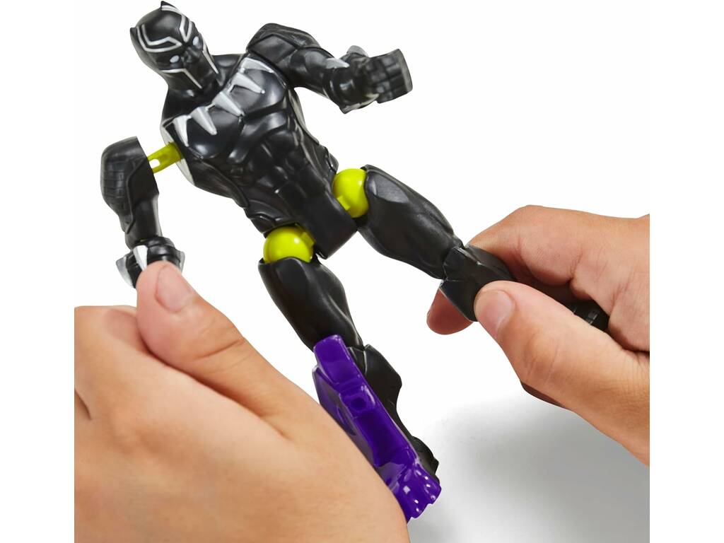 Marvel MixMashers Figura Básica Black Panther con Accesorios