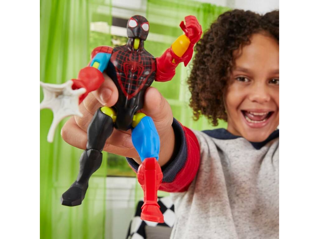 Marvel MixMashers Figura Básica Miles Morales con Accesorios