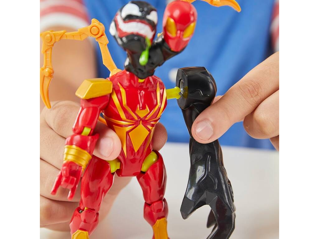 Marvel MixMashers Figura Deluxe Iron Spider con Accesorios