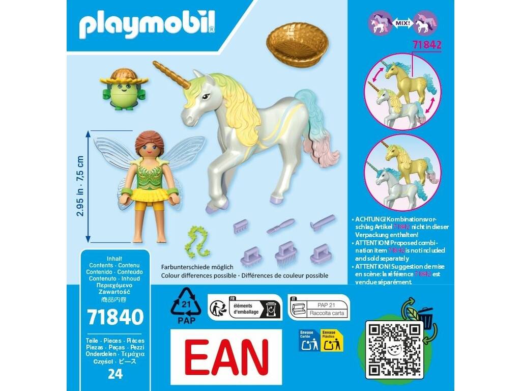 Playmobil Einhorn Rainbow Flower mit Fee