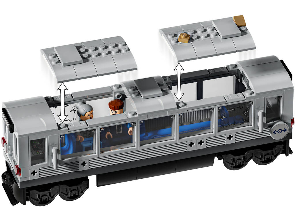 Lego Super Heroes Marvel Spiderman Vs Doc Ock Escena del Tren Subterraneo