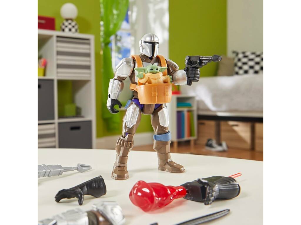 Star Wars MixMashers Figura Deluxe The Mandalorian con Accesorios