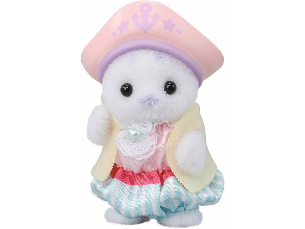 Sylvanian Families Figurine Puffy avec bateau et visage avec dauphin
