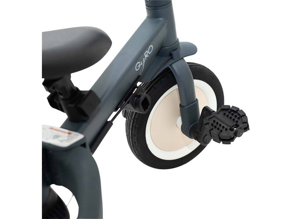 Tricycle multifonction Gyro 5 en 1 Couleur Gris