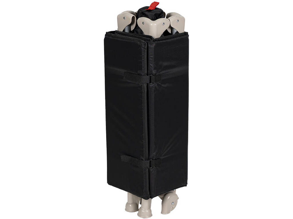 Lit de voyage basique noir 79 x 66 x 126 cm