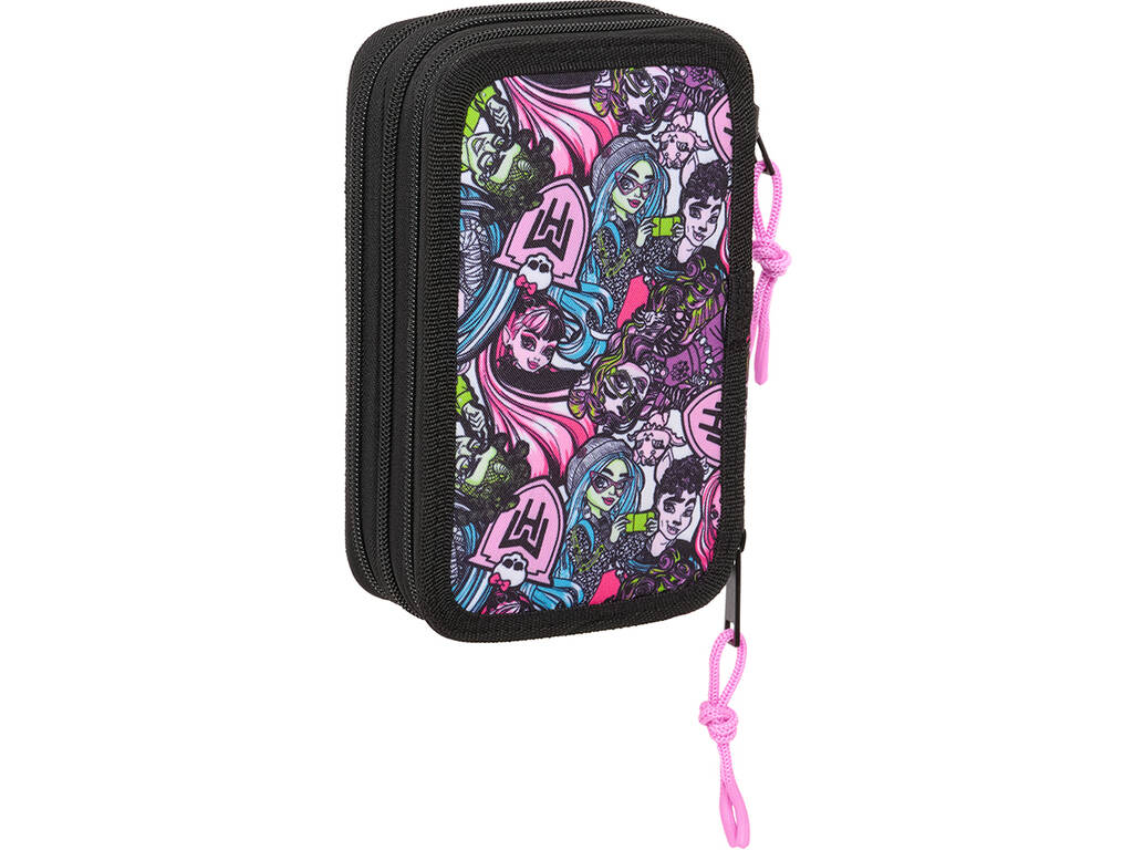 Trousse à crayons triple 37 pièces Monster High Drama