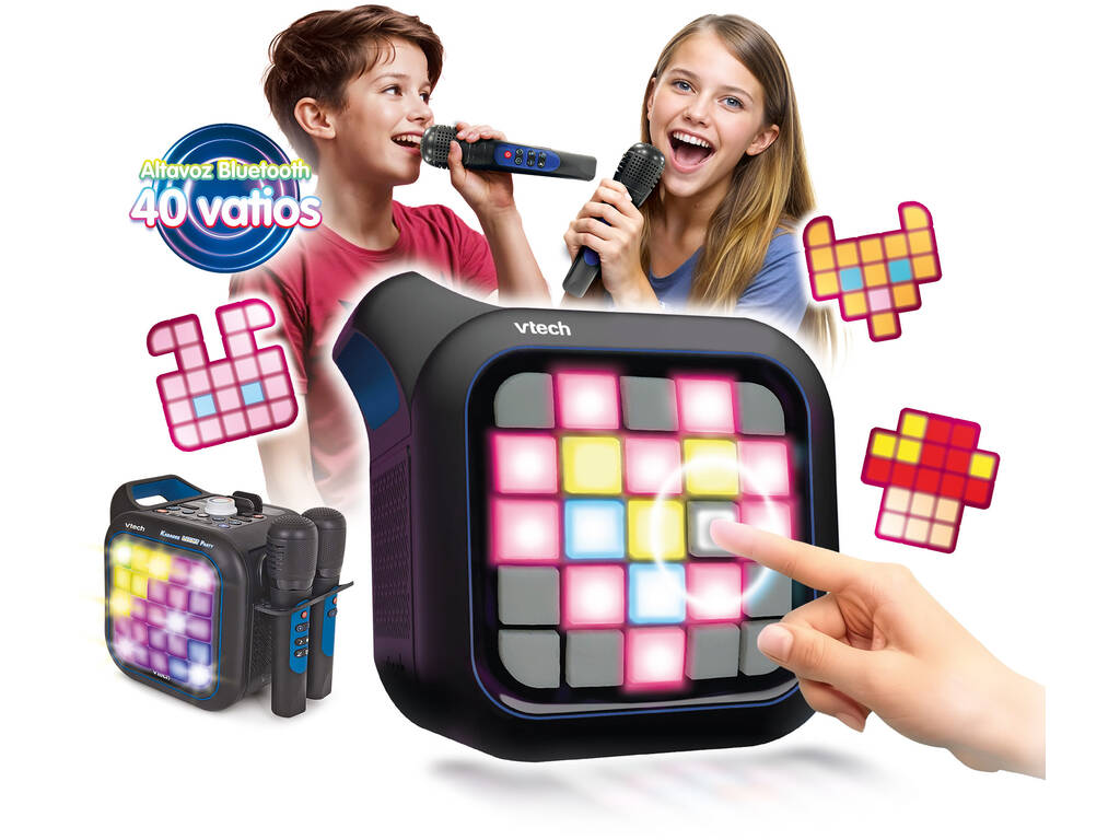 Karaoké Light Party Duo Disco Edition avec 2 microphones