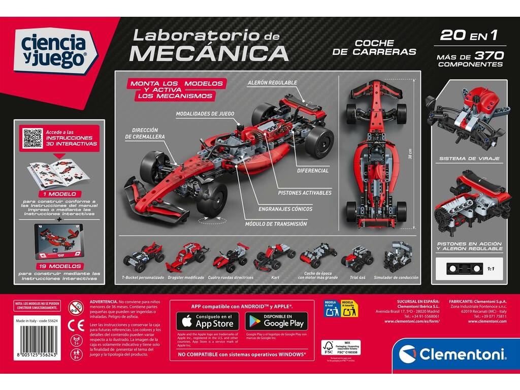 Laboratoire de mécanique voiture de course 20 en 1