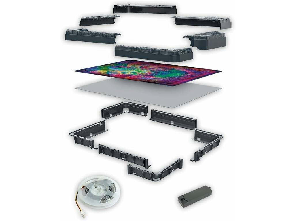 Stranger Things Puzzle Metamórfico The Upside Down de 520 Piezas con Luz LED