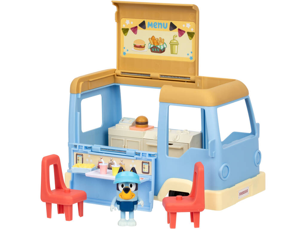 Bluey Set Food Truck con Figura y Accesorios