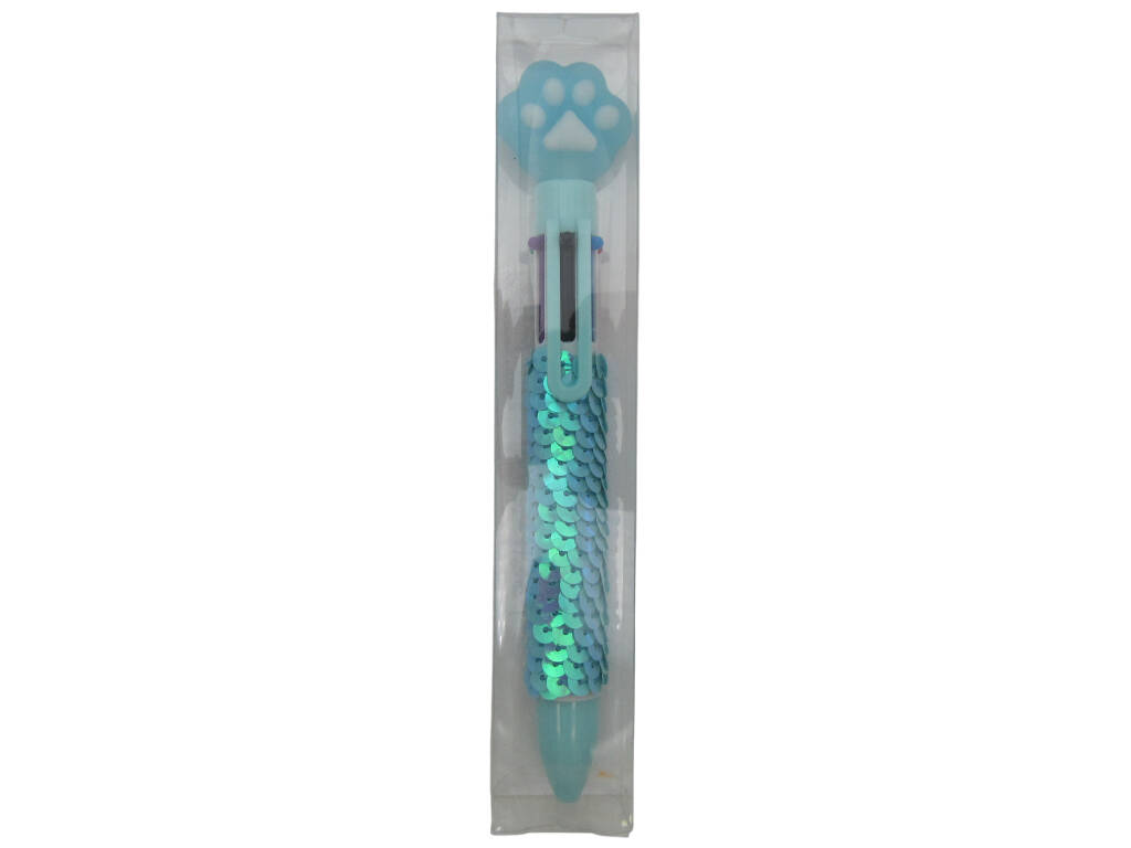 Stylo à bille 6 couleurs avec 16,5 cm d'impression