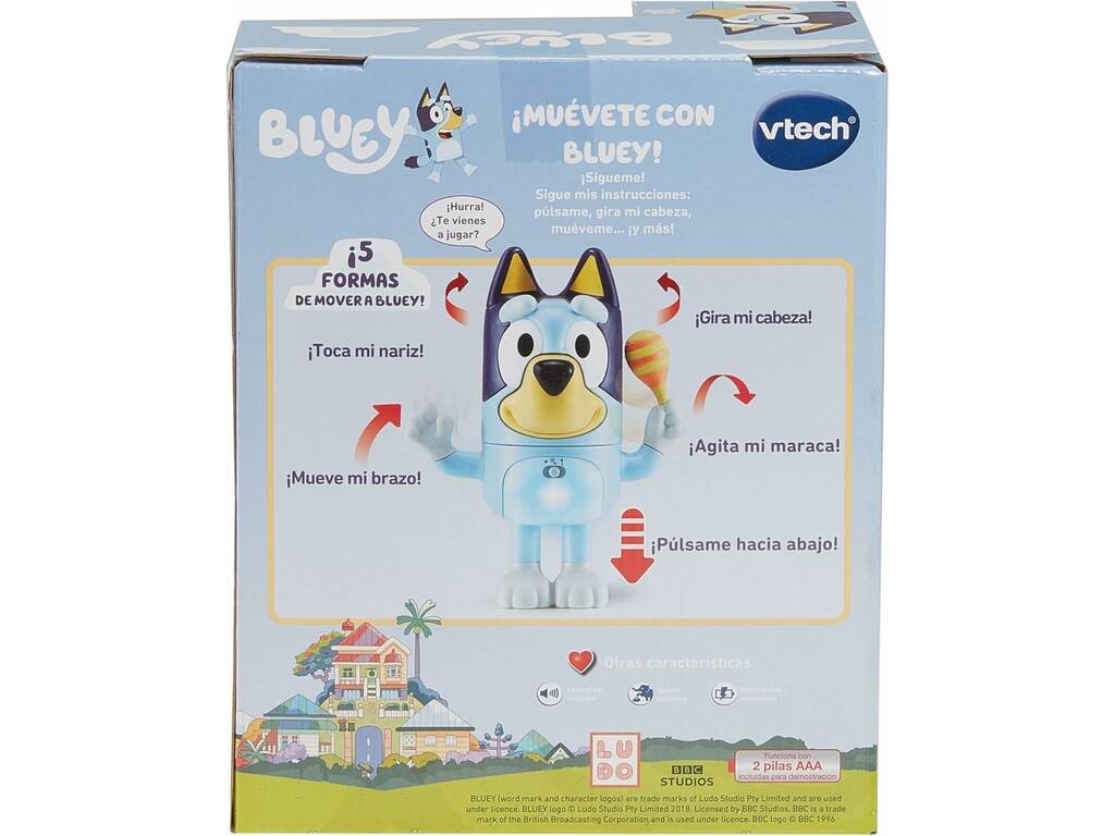 Bluey Figurine Bouge avec Bluey ! Avec lumière et sons
