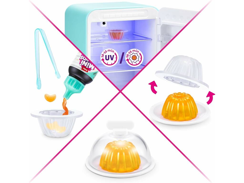 Zuru Mini Brands Pack Réfrigérateur avec 2 Boules Surprise Mini Minis 