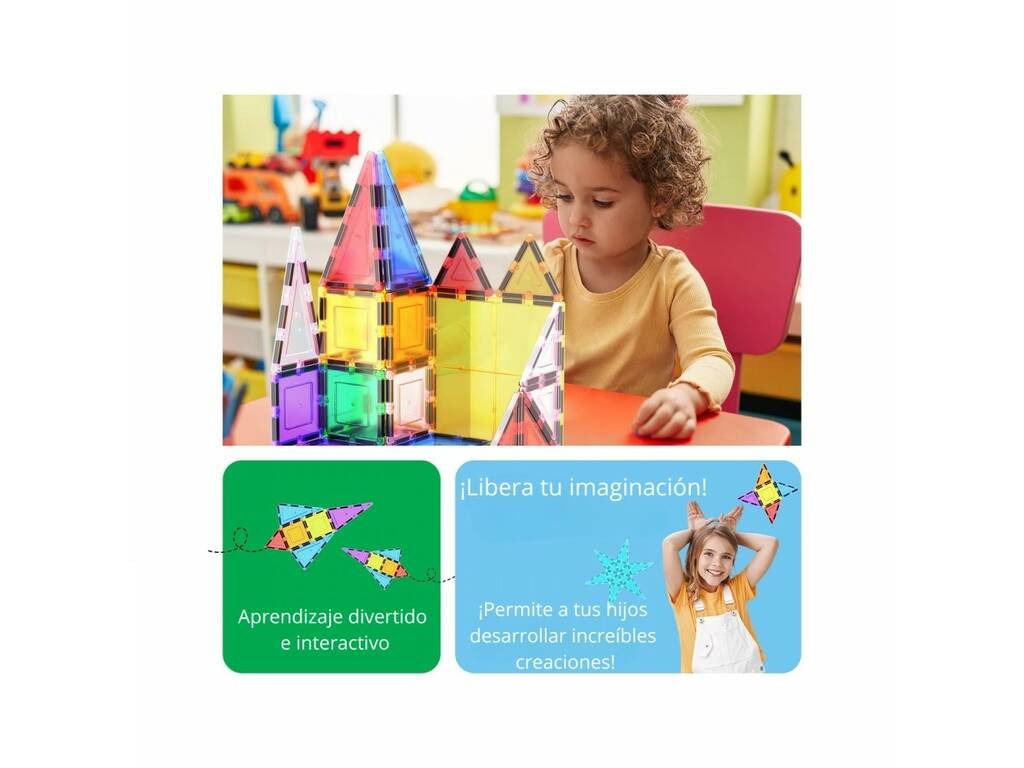 Picasso Tiles Créations magnétiques Pack de 61 pièces