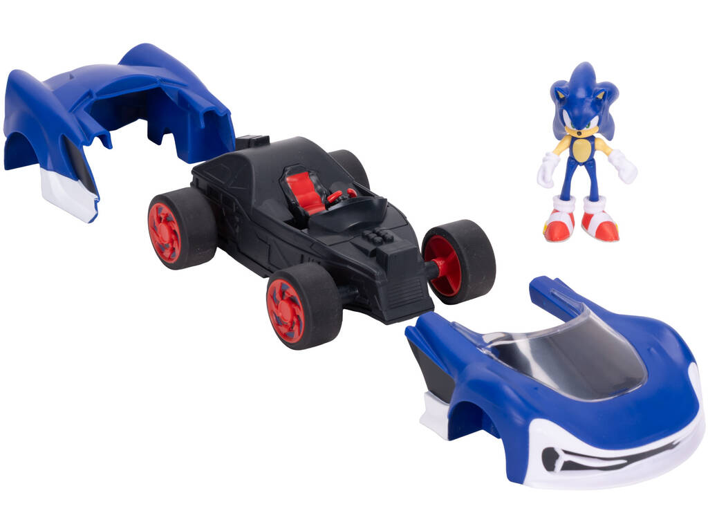 Sonic The Hedgehog Figura Sonic con Vehículo Speed Star Lighting de 16 cm