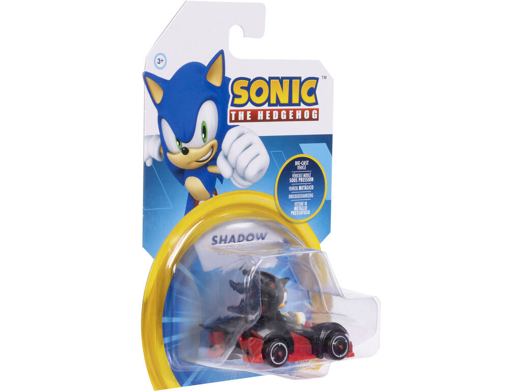 Sonic The Hedgehog Véhicule métallique Shadow de 6 cm