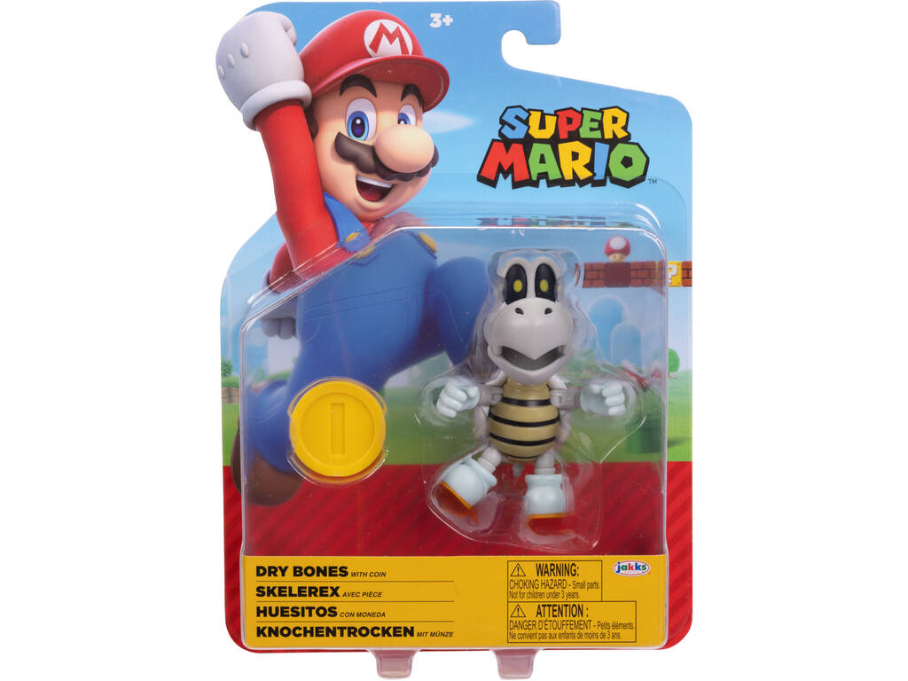 Super Mario Figura de Ação de 10 cm com Acessório
